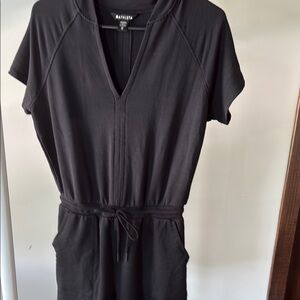 Athleta Black Cotton Romper